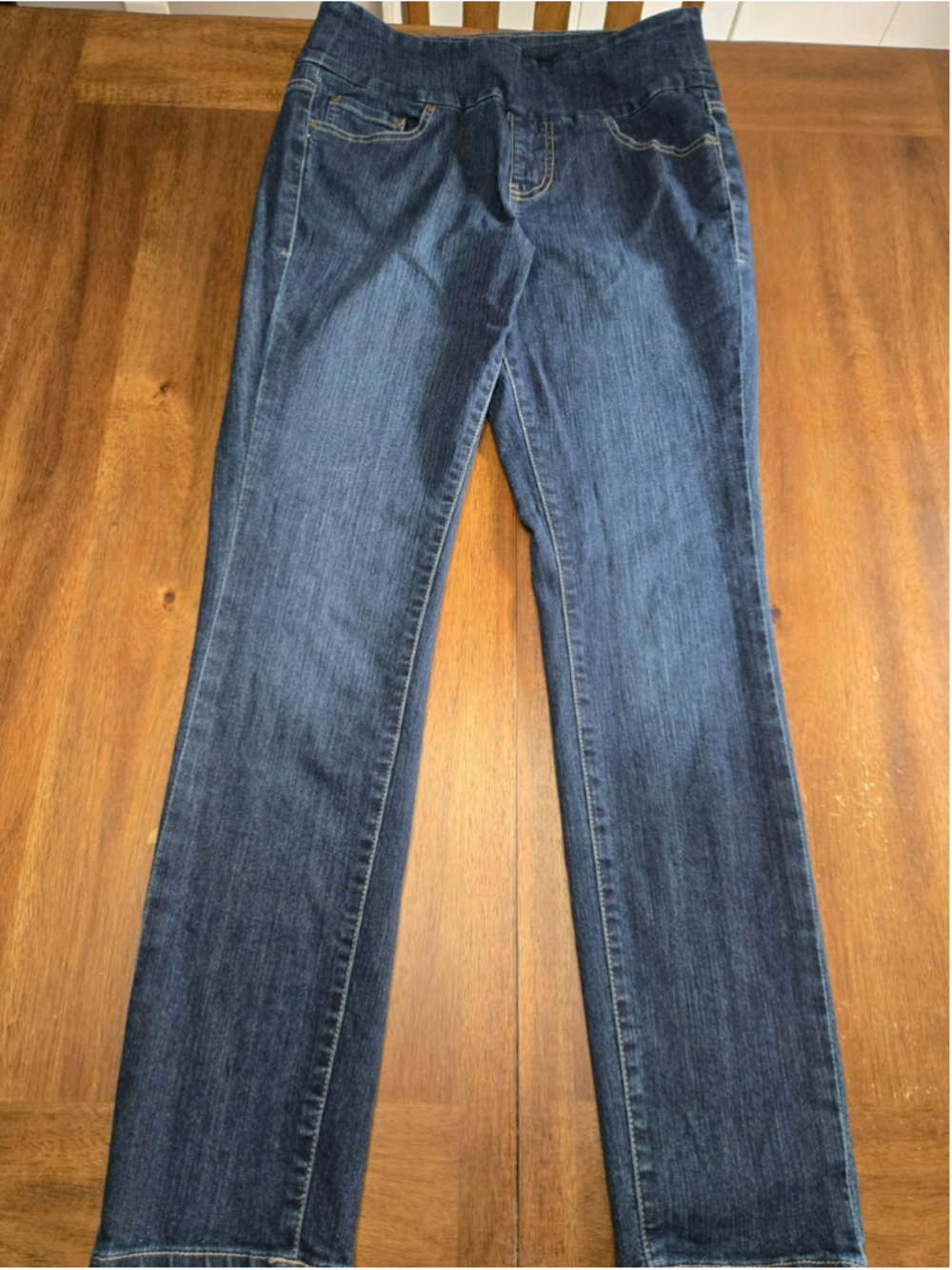JAG JEANS Peri Pull On High Rise Skinny Blue Denim Pants Women Size 8 M Stretch